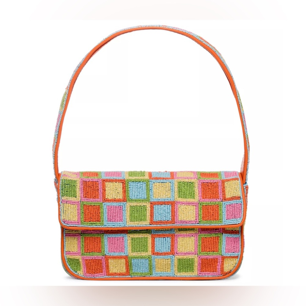 Staud beaded Tommy multi mosaic bag